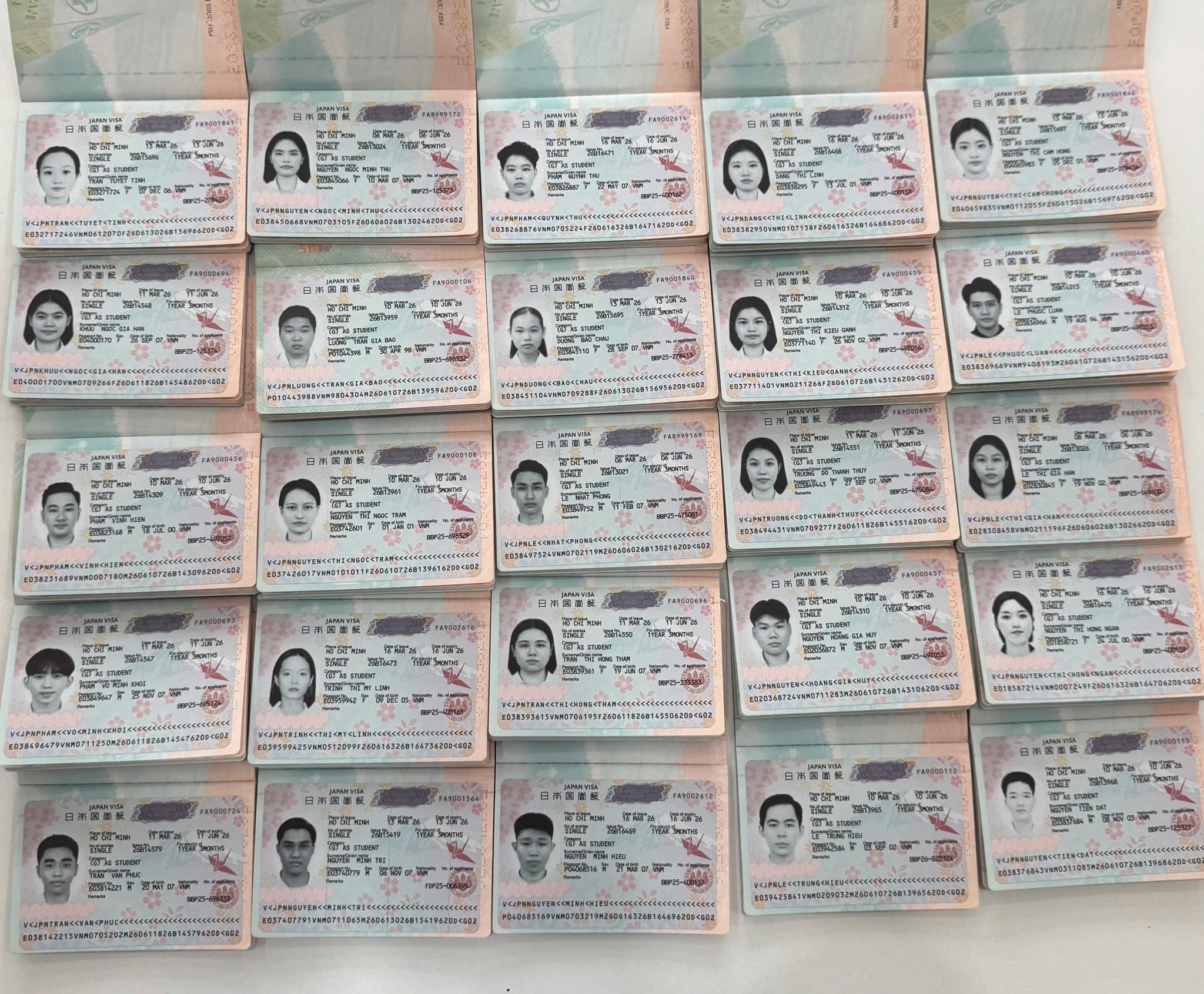 Nhận visa, tư cách lưu trú